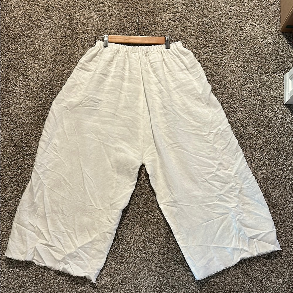 Handmade Wide-Leg linen Pant